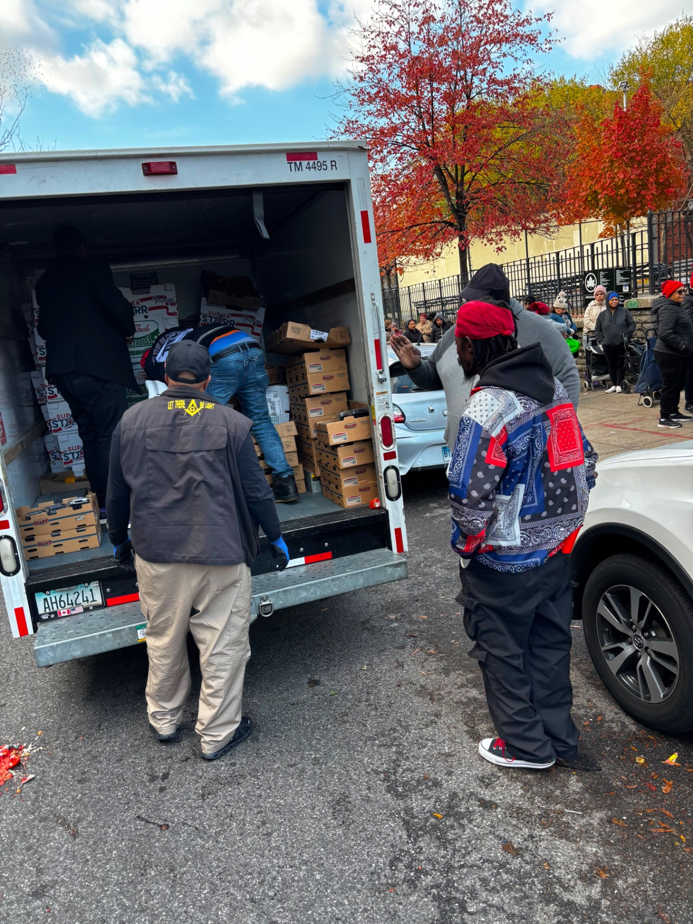 Autumn Truck Unload - Pantry Team in Action