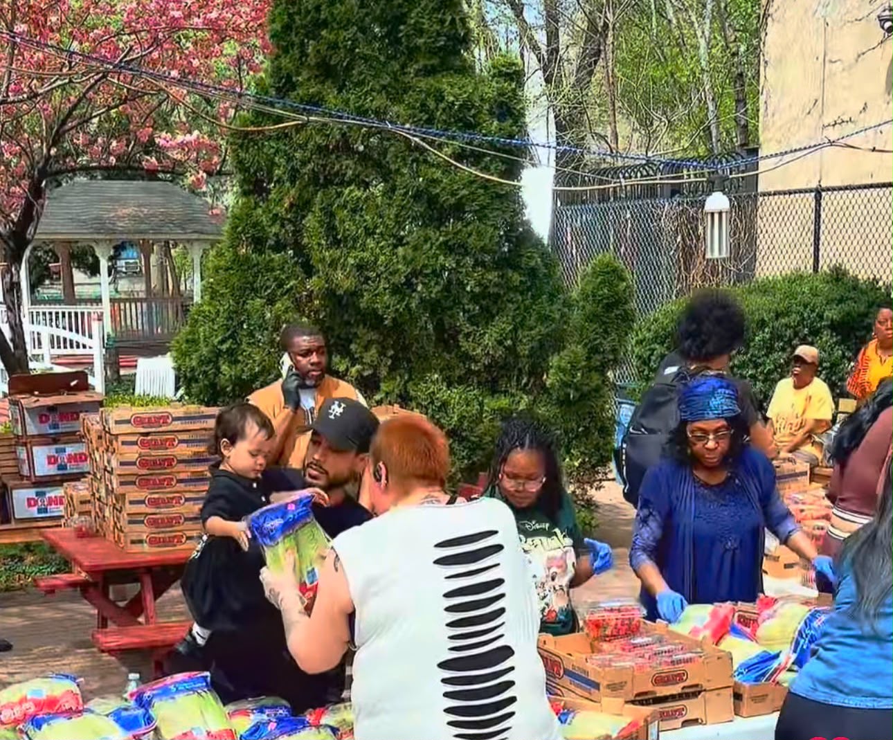 Spring at Padre Plaza - Families & Volunteers Together