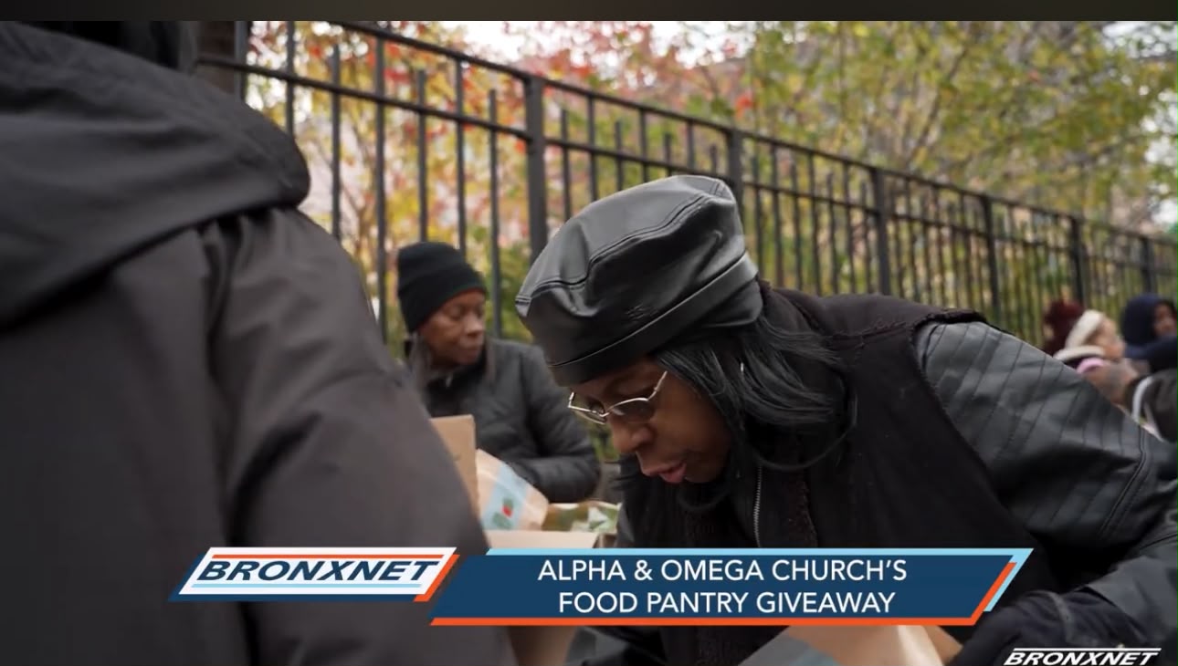 BronxNet - Alpha & Omega Church's Food Pantry Giveaway
